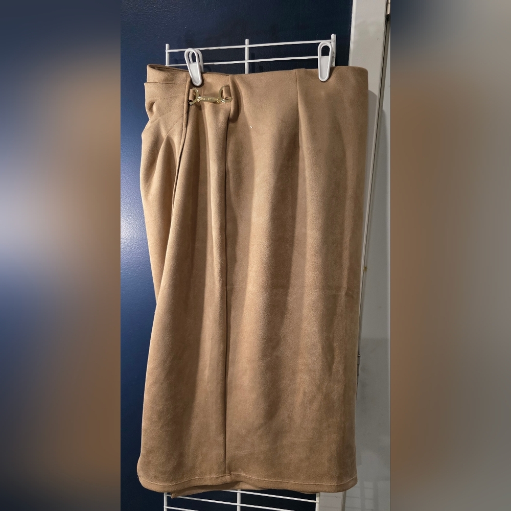 Tan Suede Skirt